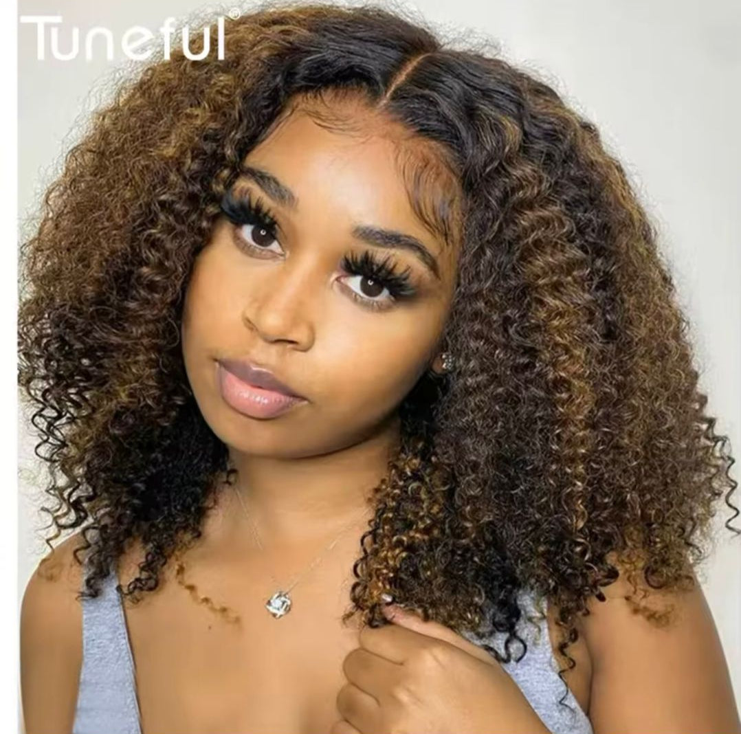 13*4 Lace Front Laim Curly Wig  180%