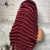 Deep Wave 180 Density Human Hair 13*4 Lace Front Wig