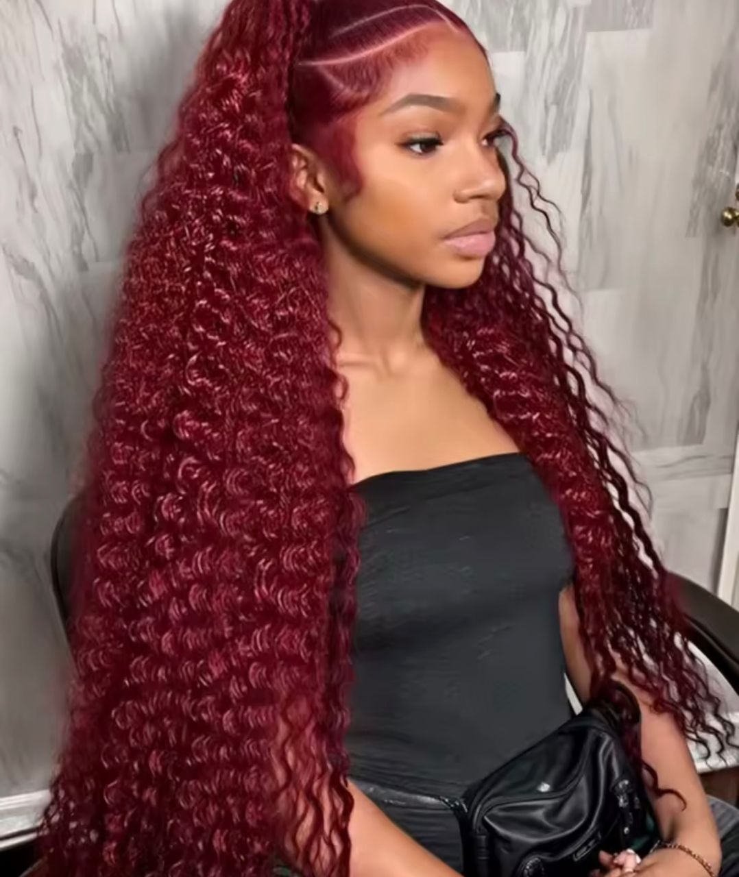13*4 Lace Front Wig 180%  Water Wave Color